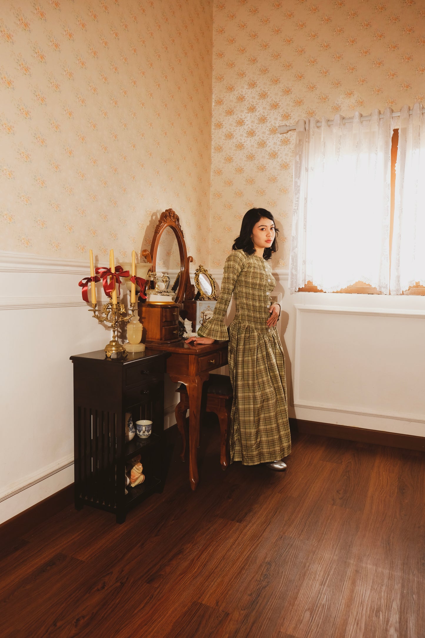 Marlow Smocked Dress Longsleeves (Instock)