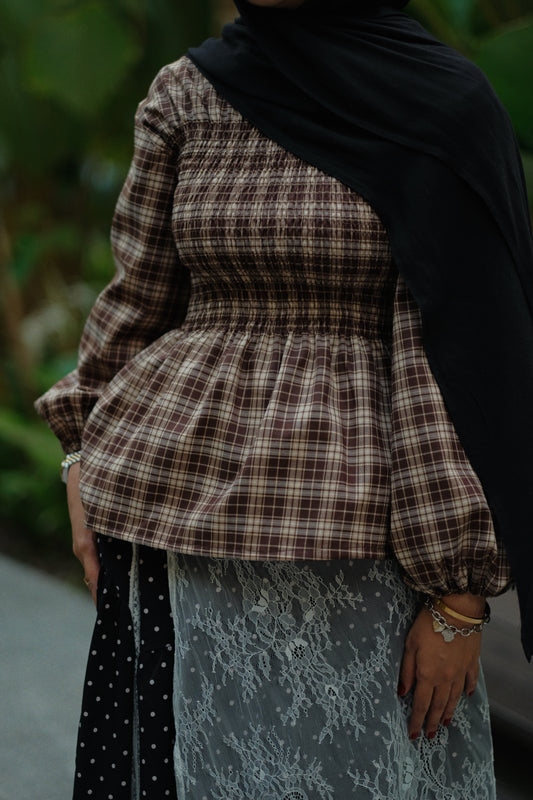 Roxie Smocked Long Sleeve Blouse