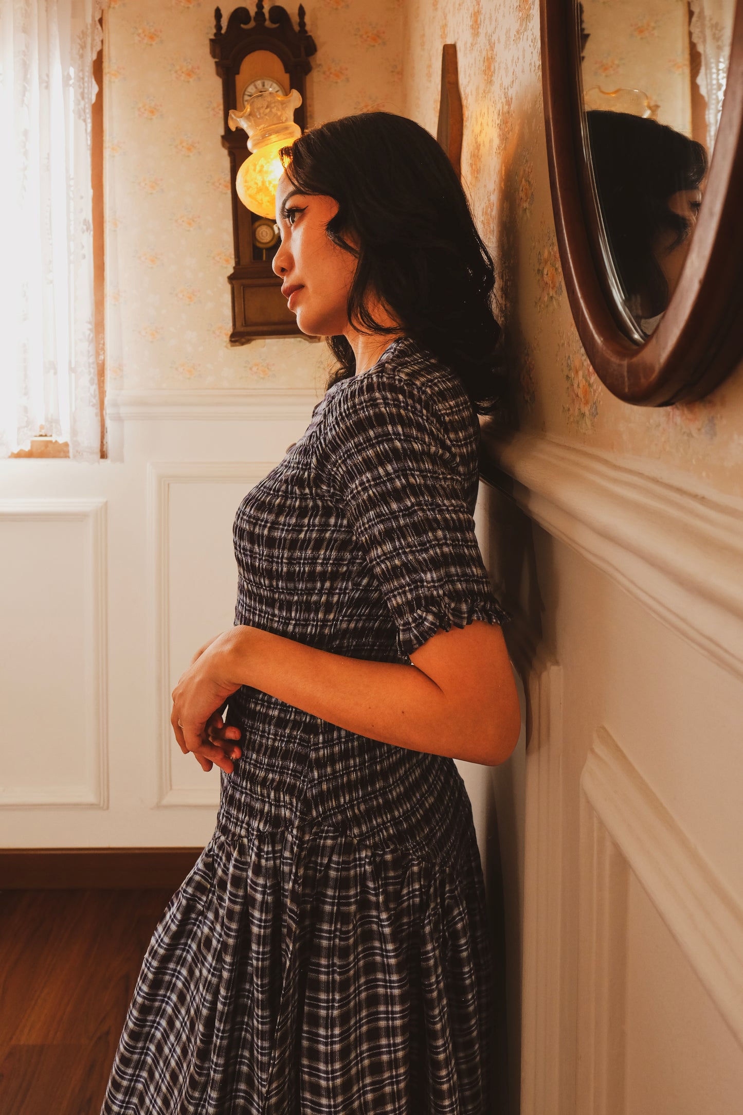 Marlow Smocked Dress Short Sleeves (Instock)