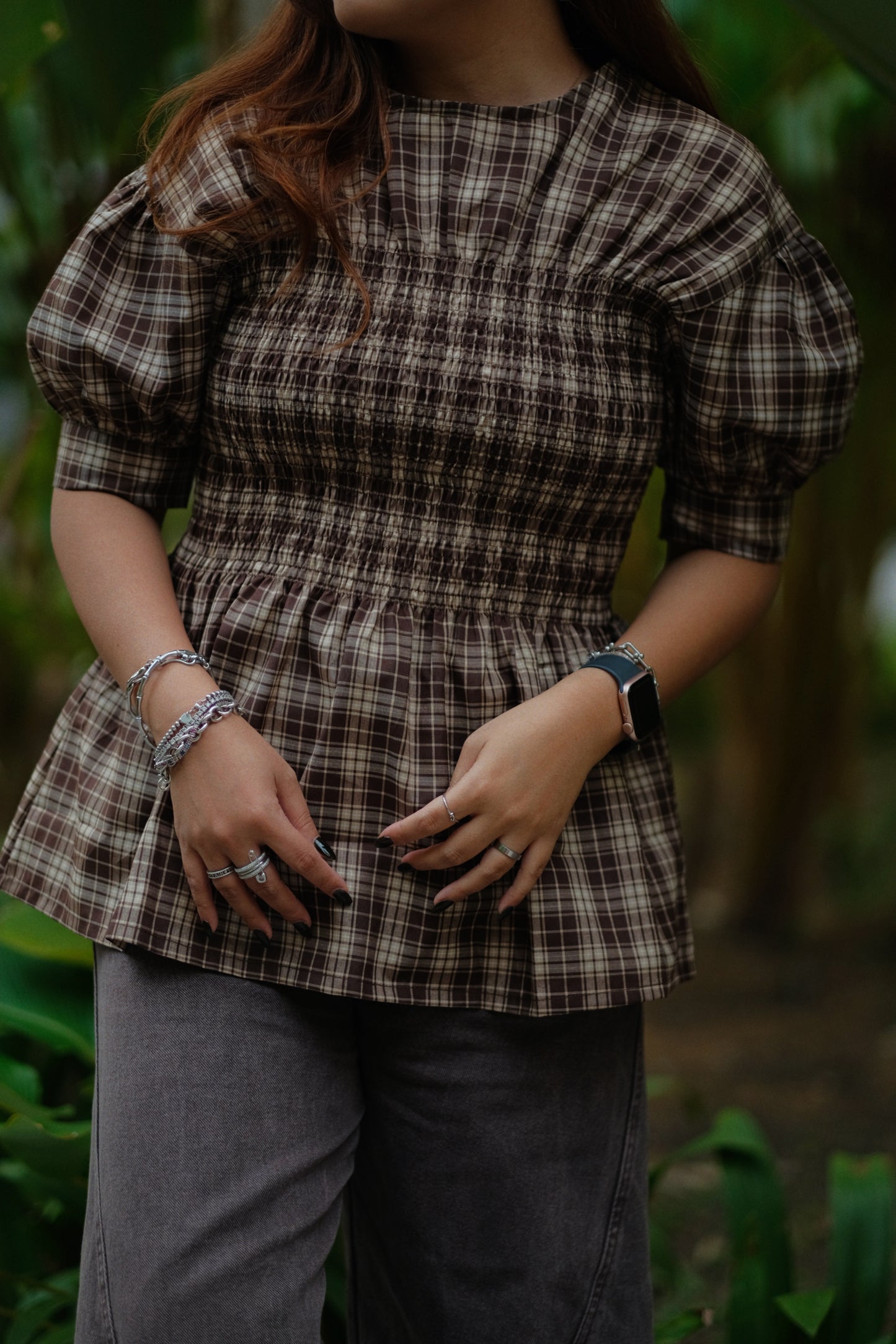 Roxie Smocked Short Sleeve Blouse