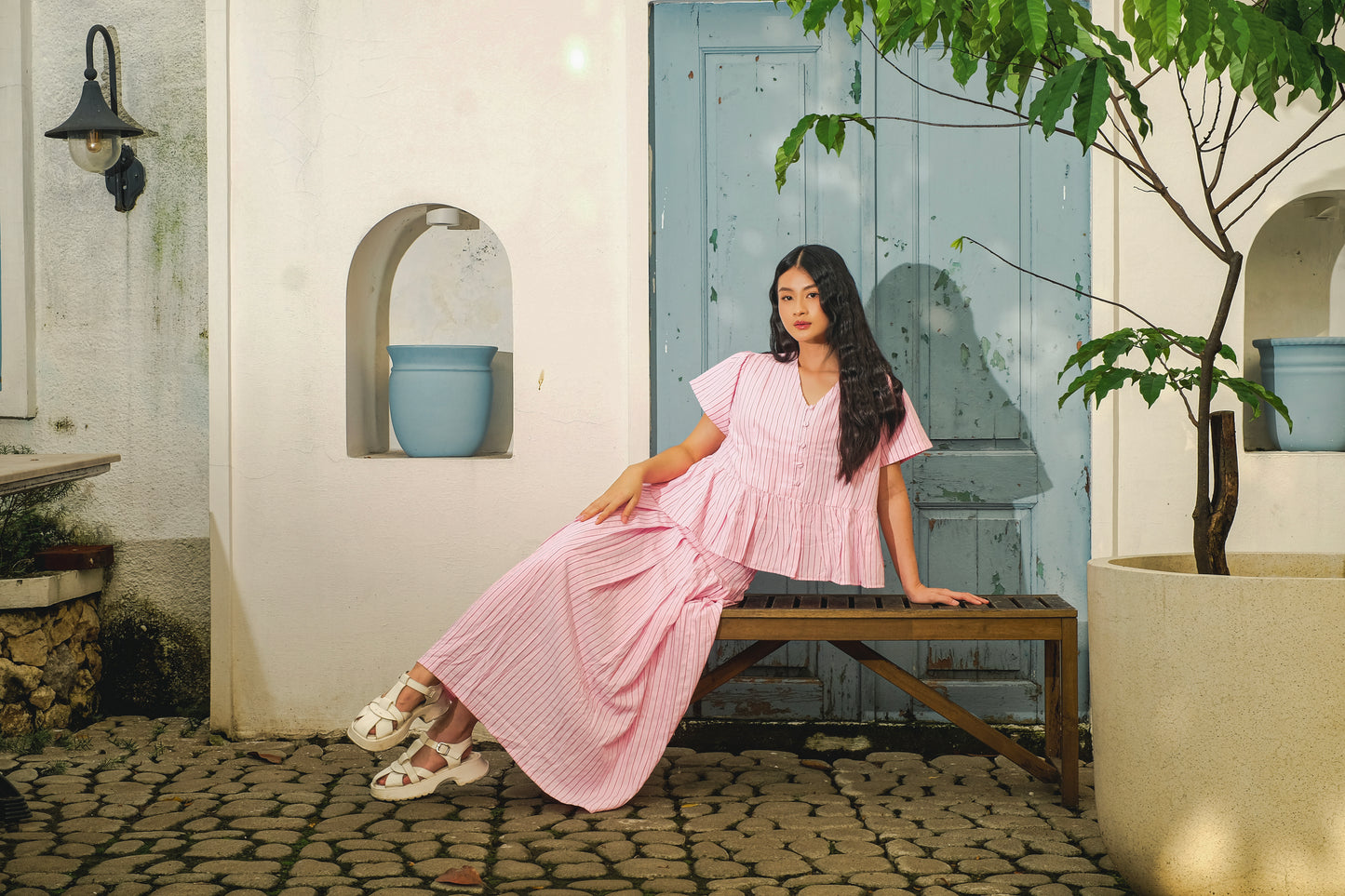 Sally Front Pleat Skirt
