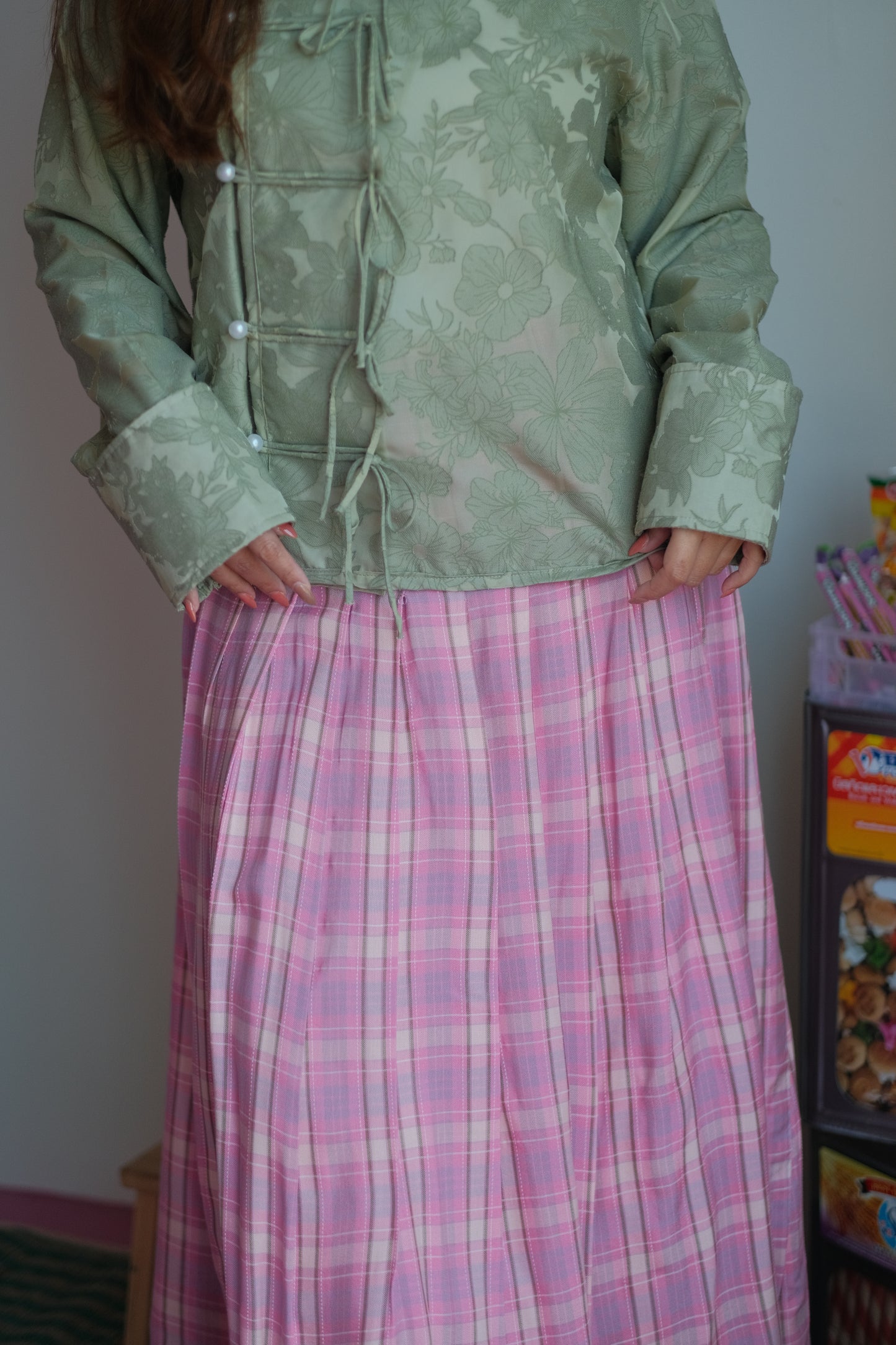 Sally Front Pleat Skirt