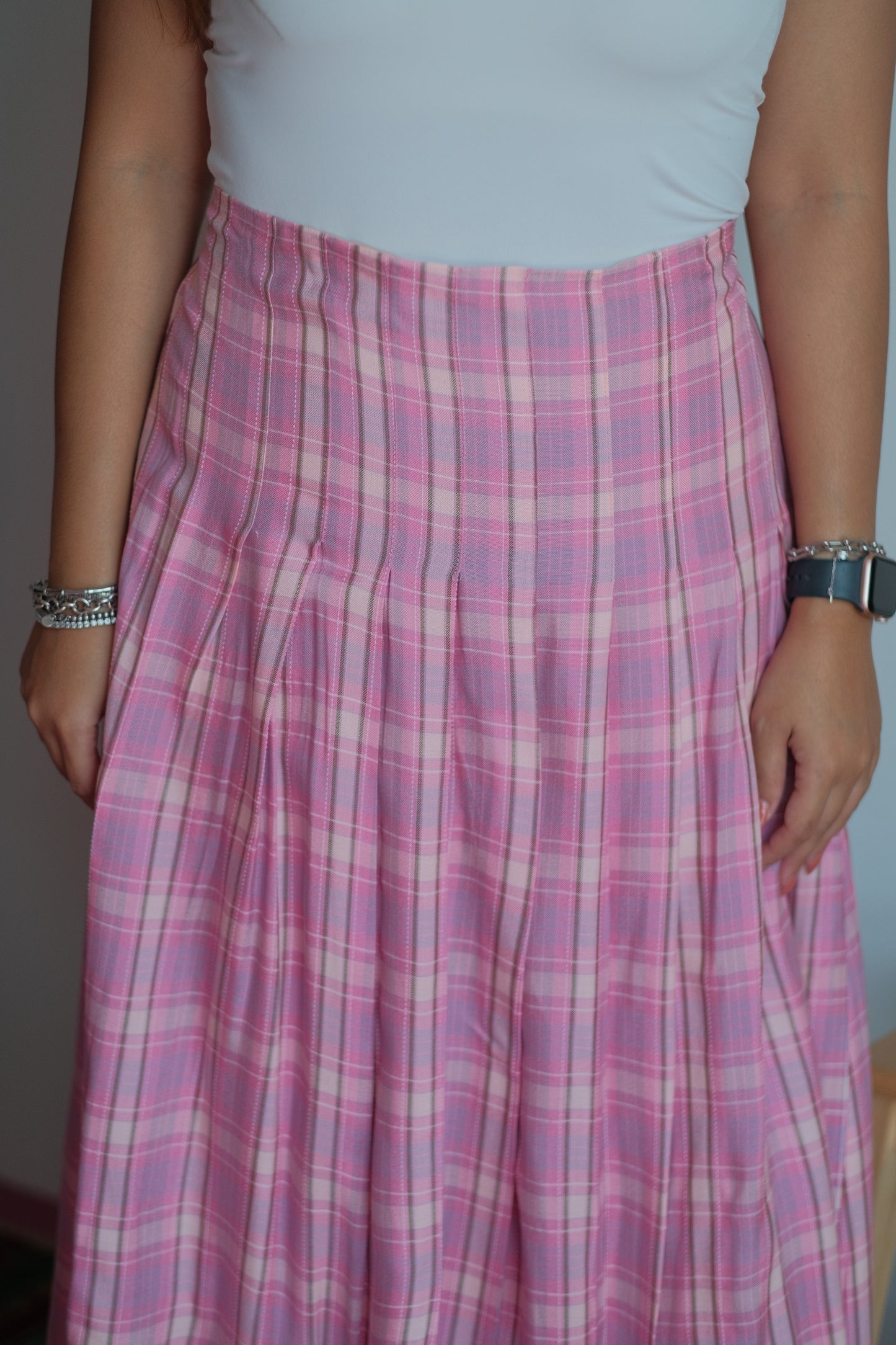 Sally Front Pleat Skirt