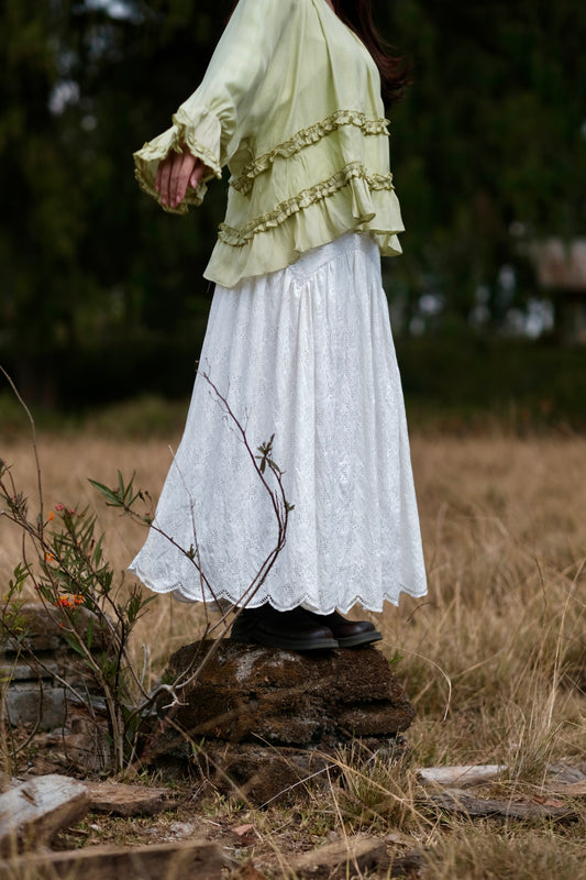 Suzy Skirt in Moonmilk