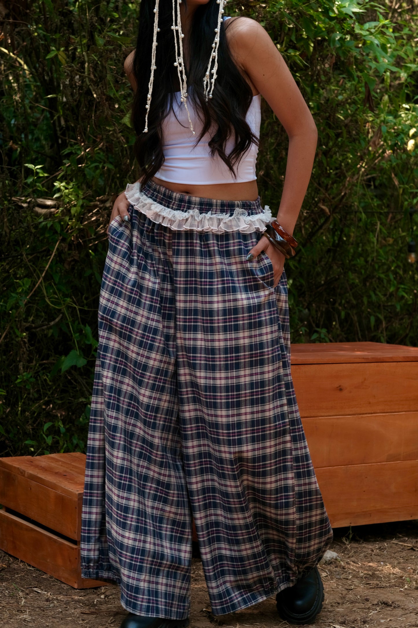 The Muse Pants (Lace details)