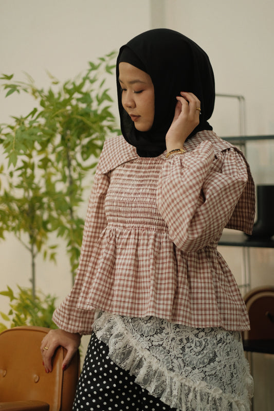 Harbour Saylor Smocked Blouse in Long Sleeve