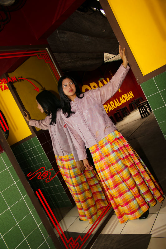 Yulana Sheer Pearl Blouse