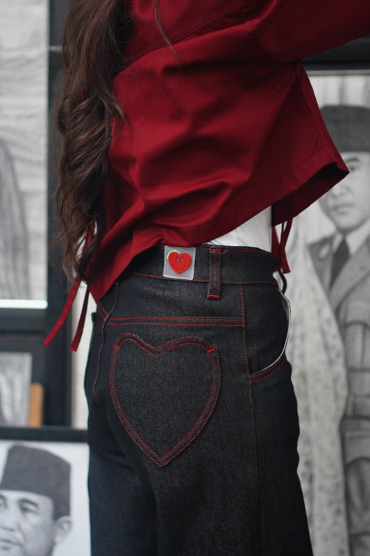 Double Heart Denim Jeans