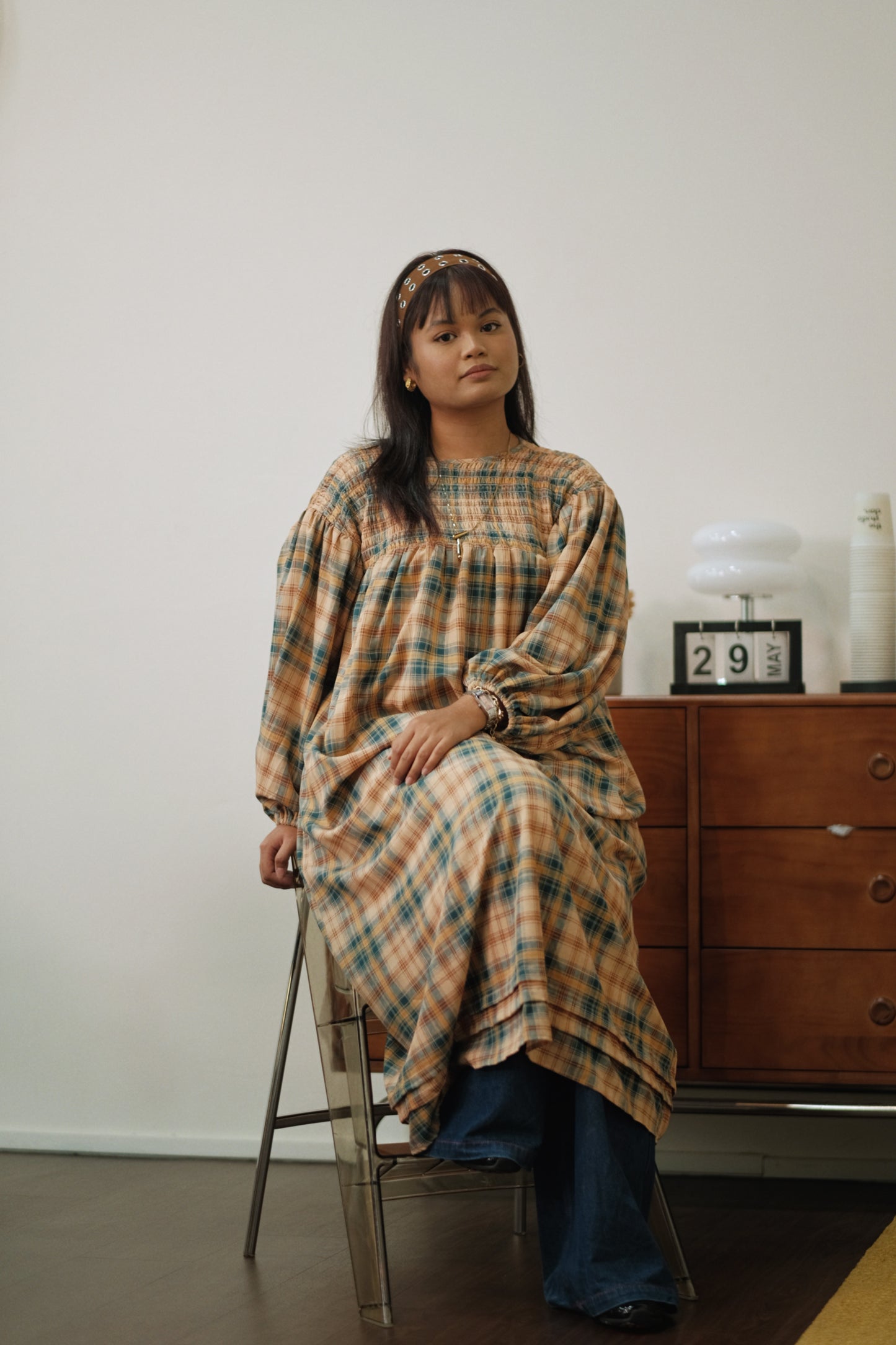 Malia Smocked Dress in Plaids