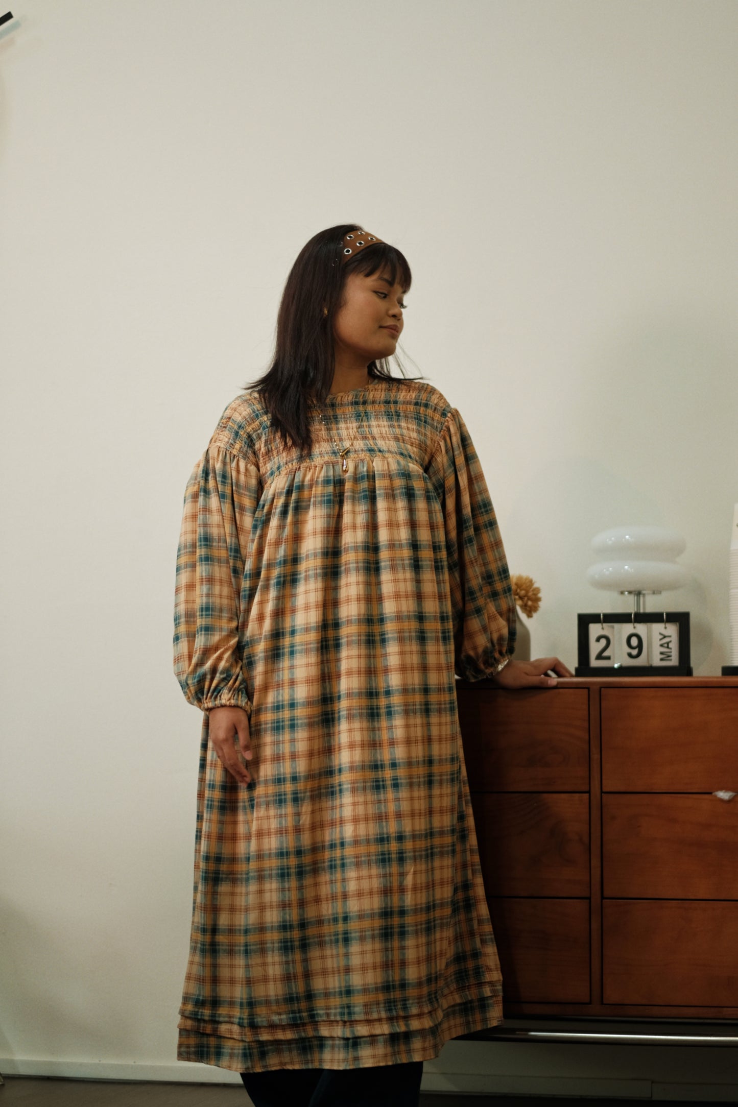 Malia Smocked Dress in Plaids
