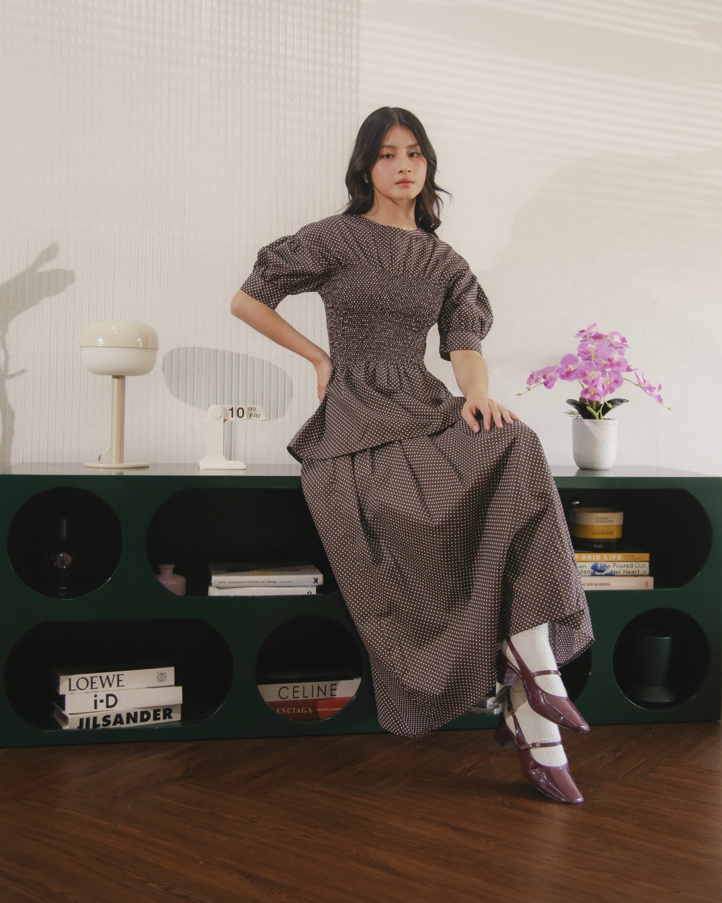 Sally Front Pleat Skirt